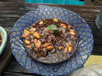 Conchas Negras (Anadara tuberculosa) are a pacific costal clam common in mangroves. They're a vulnerable population, but La Mar claims to harvest them sustainably. They are undeniably delicious.