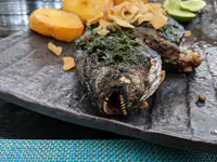 Fresh sea bass prepared how you like - we chose charcoal grilled