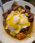 Kidneys, egg, carrot, salsa