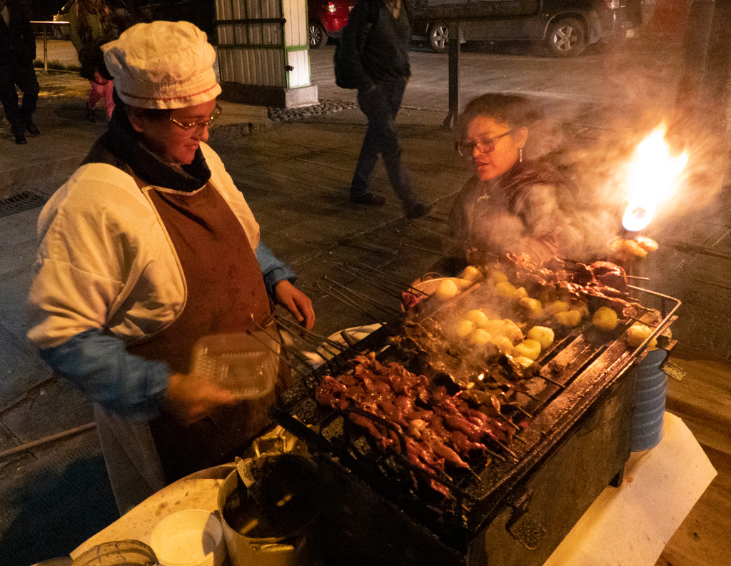 On the grill