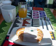 Lunch on the PeruRail Vistadome