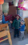 Two kids with their dad