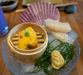 Uni and razor clams