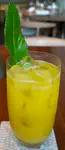 Mango sacha cilantro, lemon, kyuri honey, soda
